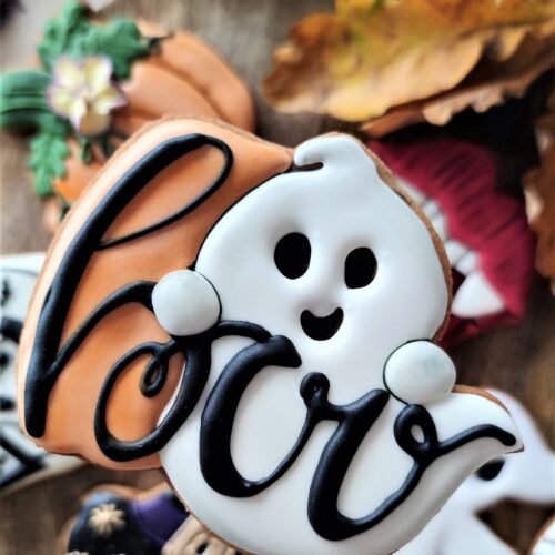 Duszek z napisem boo