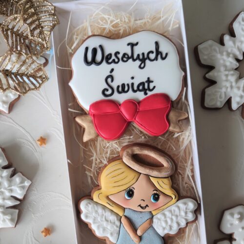 Wesołych świąt z aniołkiem