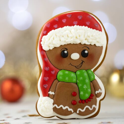 Ciastek w czapce Mikołaja