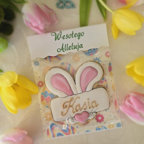 Uszy z imieniem z kartonikiem