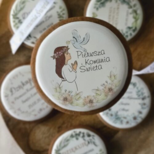 Podziękowania dla gości na komunię