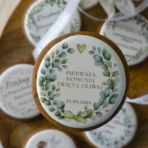 Podziękowania dla gości na komunię