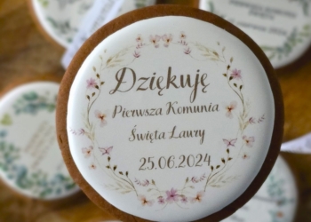 Podziękowania dla gości na komunię