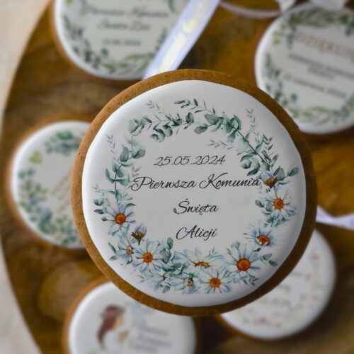 Podziękowania dla gości na komunię