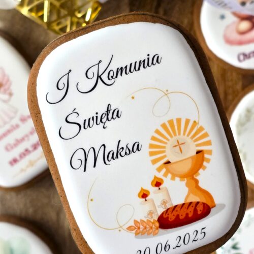 Podziękowania dla gości na komunię